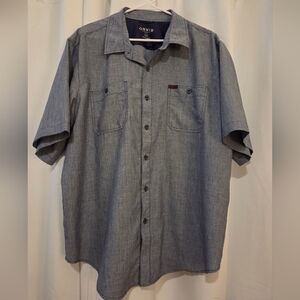 Orvis Men's Gray Button Down Shirt